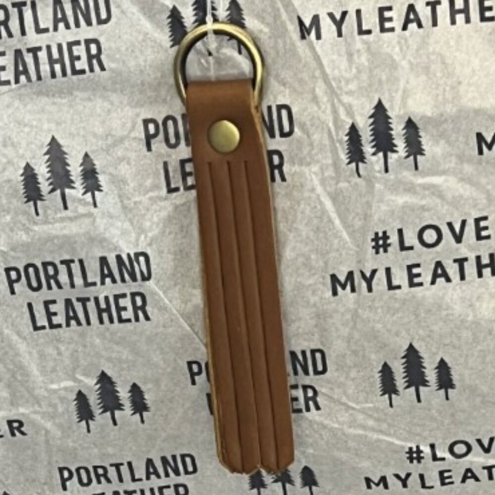 Portland Leather, Crossbody Tote, Dark Brown, w/Eclipse Bag & Keychain - Picture 15 of 15